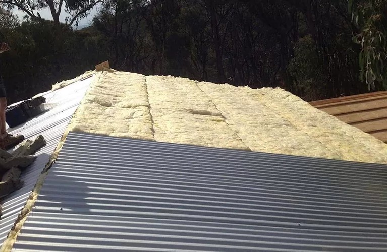 Roofing work in progress